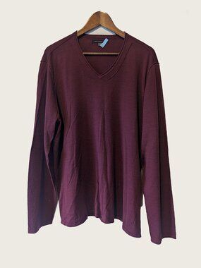 JOHN VARVATOS USA - Burgundy thin sweater - Sz XXL